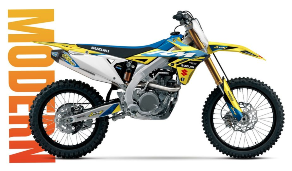 This is the Modern of the Suzuki 50th Anniversary RM Graphic Kits